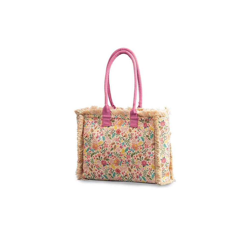 Canvas Ethnic Style Tote Shoulder Bag With Tassels - Summer Beach >:)